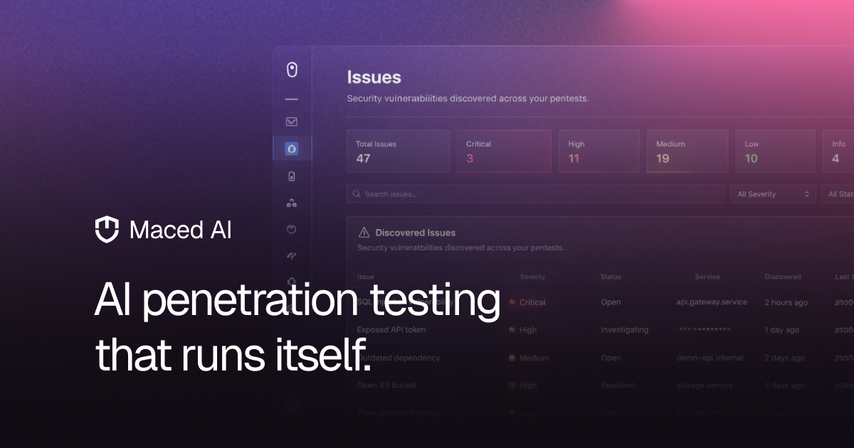 Maced AI | Autonomous AI Pentesting Platform